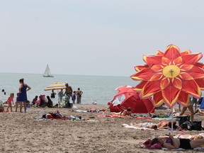 Port Stanley?s expansive beach is a popular attraction. (JOE BELANGER, The London Free Press)