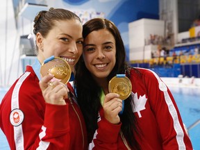Meaghan Benfeito and Roseline Filion of Canada. (USA TODAY SPORTS)