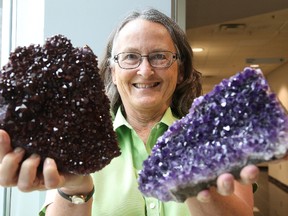 Ruth Debicki shows off some amethyst.