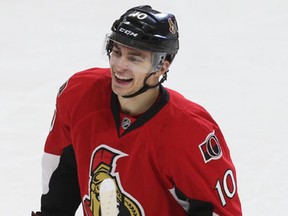 Ottawa Senators Shane Prince during first period play against the Carolina Hurricanes at the Canadian Tire Centre in Ottawa Monday Feb 16,  2015.  Tony Caldwell/Ottawa Sun files