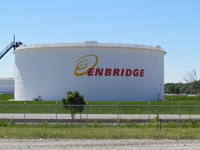 The Enbridge Sarnia Terminal and tank farm on Plank Road is shown here on Wednesday July 15, 2015 in Sarnia, Ont. (Paul Morden/Sarnia Observer/Postmedia Network)