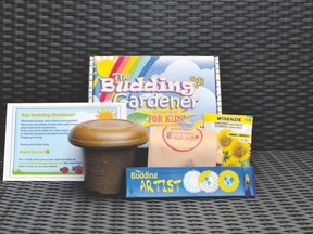 The Budding Gardener educational kit introduces children to organic gardening. (JANIS WALLACE, Special to Postmedia News)