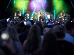 Keith Urban had Harris Park jumping as he headlined Day 1 of Rock The Park?s Gone Country on Wednesday night. (DEREK RUTTAN, The London Free Press)
