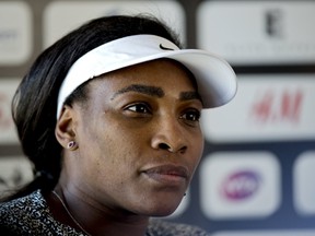 Serena Williams of the U.S. attends a news conference in Bastad, Sweden. REUTERS/Adam Ihse)