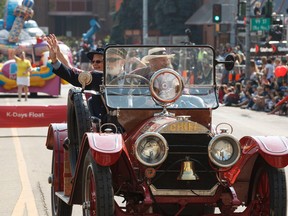 A classic fire engine is seen during the K-Days Parade in downtown Edmonton, Alta., on Friday, July 18, 2014. (Ian Kucerak/Edmonton Sun File Photo)