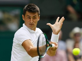 Australian tennis player Bernard Tomic is facing resisting arrest charges after allegedly refusing to turn down loud music in his suite at a Miami Beach hotel. (Kirsty Wigglesworth/AP Photo)