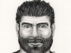 Police sketch of a man wanted after an south-Edmonton sex assault, July 5, 2015.