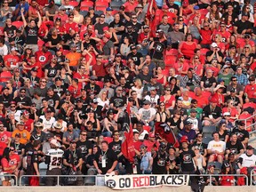 The Ottawa RedBlacks have sold out all 10 home games at TD Place since they joined the CFL last year. (Ottawa Sun Files)