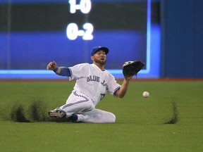 Kevin Pillar has been excellent in the outfield for the Blue Jays, but his approach at the plate has also improved. (AFP/PHOTO)