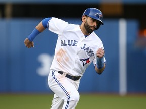Blue Jays’ Jose Bautista elected to stay home to rest his shoulder rather than go to the all-star game in Cincinnati. (AFP/PHOTO)