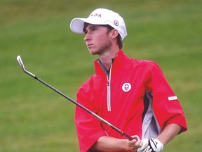 Austin Connelly won’t be representing Team Canada at the Olympics next year, but he is within reach of a Pan Am Games medal after two rounds. (CRAIG ROBERTSON/Toronto Sun)