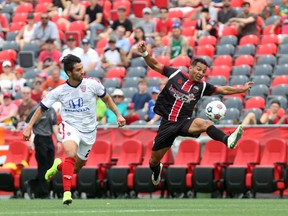 Ottawa Fury FC captain Richie Ryan scored twice off free kicks during his side's game against Indy Eleven on Sunday, July 19, 2015. (Chris Hofley/Ottawa Sun)