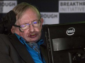 Professor Stephen Hawking speaks at a media event to launch a global science initiative at The Royal Society in London, Britain, July 20, 2015. REUTERS/Neil Hall