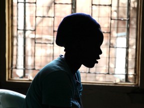 A girl who trades sex for basic needs speaks during an interview with Reuters about HIV/AIDS at a health clinic within the Korogocho slum, in Kenya's capital Nairobi, February 16, 2015. REUTERS/Katy Migiro