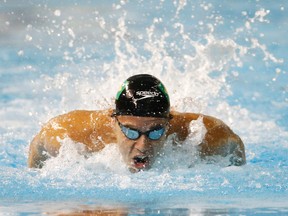 Thiago Pereira of Brazil competes in the men's 200-m individual medley preliminary heats during the Pan Am Games. Pereira has 23 different medals from the Pan Ams, the most of any athlete ever. (USA TODAY SPORTS/PHOTO)