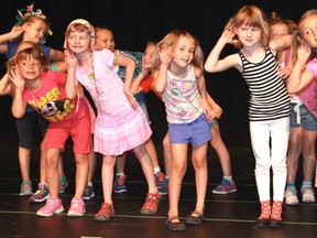 Members of the Tiny HT dance troupe sway and shimmy to Broadway-inspired music during Hidden Talents' annual summer camp.
CARL HNATYSHYN/SARNIA THIS WEEK