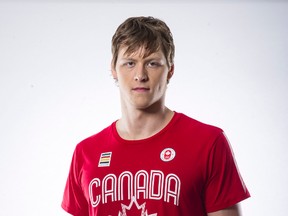 Evan Van Moerkerke, 21, won a silver medal in men's 4x100m freestyle relay at the 2015 Pan Am Games. (COC/Postmedia Network)