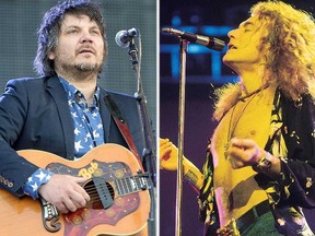 Wilco's Jeff Tweedy and Led Zeppelin's Robert Plant. (AFP file photos)