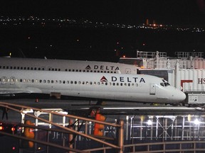 Delta Airlines airplanes are pictured at John F. Kennedy International Airport in the Brooklyn borough of New York January 19, 2015. (REUTERS/Stephanie Keith)