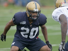 Johnny Adams and Cameron Marshall (not shown) got into an altercation at practice on Tuesday.