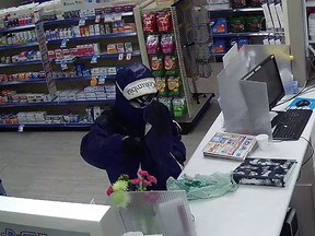 Ottawa Police are on the hunt for a lone male suspect in a June 29 pharmacy robbery on Carling Ave. OTTAWA POLICE HANDOUT/SUBMITTED