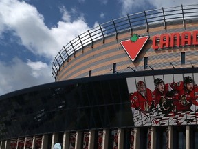 Visitors to the Canadian Tire Centre will have to go through metal detectors, and will not be able to exit and re-enter the building under new security measures to be implemented Sept. 20. (Ottawa Sun Files)