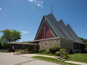 Mount Zion United Church on Ridgewood Crescent a mid-century modern buildings cited by the London Advisory Committee on Heritage. (CRAIG GLOVER, The London Free Press)