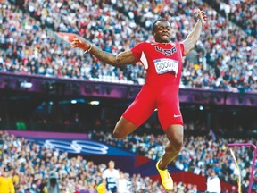 Marquise Goodwin competes during the men’s long jump at the 2012 Olympic Games in London. (AFP file)