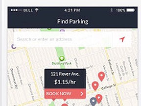 Rover is an app designed to match drivers with homeowners' unused parking spaces.