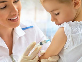 TORONTO -- A high percentage of two-year-old kids have been vaccinated against a variety of childhood diseases, according to a Statistics Canada survey, but some immunization rates still fall below what's considered optimal. (Fotolia)