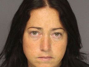 Nicole DuFault, 35, is shown in this Essex County Department of Corrections booking photo in New Jersey.  REUTERS/Essex County Department of Corrections/Handout