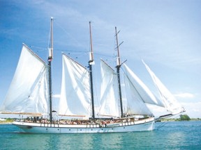 Visitors of the Canal Days Marine Heritage Festival in Port Colborne can book passage on the tall ship Empire Sandy. (Special to Postmedia News)