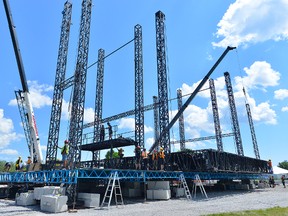 Preparations are continuing for the WayHome Music and Arts Festival taking place at the Burl's Creek Event Grounds. The festival gets underway on Friday and continues on Saturday and Sunday.
IAN MCINROY/BARRIE EXAMINER