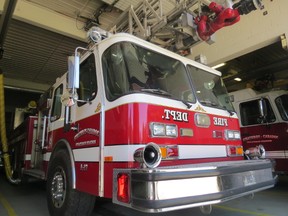 The fire department will replace this aerial truck, bought in 1988, for a new, state-of-the-art aerial platform truck.