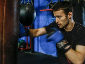 Arthur Biyarslanov moved into the gold-medal light-welterweight match after a win on Wednesday night. (Dave Thomas/Toronto Sun)