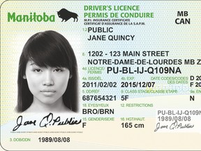 manitoba driver's licence