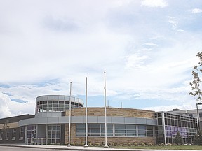 The Fort Saskatchewan RCMP station located just off off the east side of highway 21.