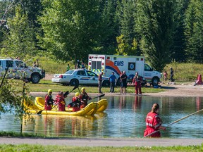 One year ago, Whitecourt was gripped by the drowning of a young man at the Rotary Park pond, a body of water that seems quite benign.