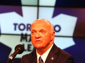 The Leafs introduced Lou Lamoriello as the new team GM at the Air Canada Centre on Thursday, July 23, 2015. (MICHAEL PEAKE/Toronto Sun)