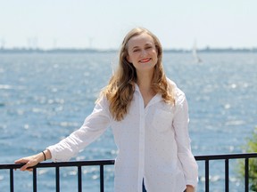 Kingston's Sophia Fabiilli, seen here at the Lake Ontario waterfront, is starring in Theatre Kingston's production of Shipwrecked, opening July 29 at The Grand Theatre. (Julia McKay/The Whig-Standard)