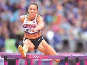 Jessica Zelinka, 33, will be competing in the heptathlon today, needing a good result to reach the worlds. (SUN FILES)