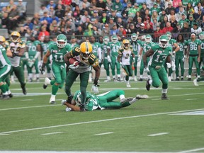 Edmonton Eskimos receiver Cory Watson is looking forward to facing the Winnipeg Blue Bombers for the first time on Saturday at Commonwealth Stadium. Watson spent his first five CFL seasons with the Bombers before joining the Eskimos this season. Robert Murray / Postmedia network