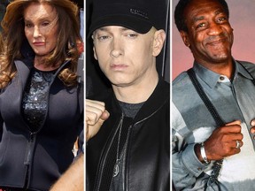 Caitlyn Jenner, Eminem and Bill Cosby (WENN.COM)