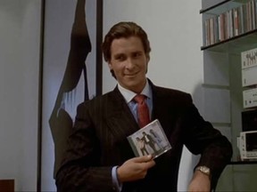 Christian Bale as psychopathic banking executive Patrick Bateman in American Psycho. (Handout)