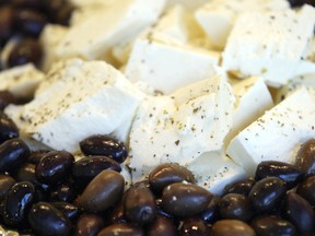 Feta and olives are pictured in this file photo. (Postmedia Network files)