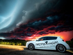 A photo taken of a storm cell just east of Buck Lake, AB on Monday, July 21, 2015. PHOTO SUPPLIED/Twisted Chasers