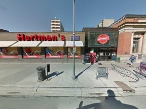Hartman's Your Independent Grocer on the corner of Bank and Somerset. GOOGLE IMAGE