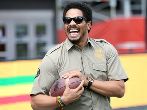 Former Ottawa Rough Rider Rohan Marley poses for a photo at TD Place on Friday, July 24, 2015. Marley, son of the late reggae legend Bob Marley, was in Ottawa for Friday's RedBlacks game and to promote his company Marley Coffee. (Chris Hofley/Ottawa Sun)