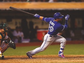 Devon Travis’ approach at the plate has “inspired” all-star teammate Russell Martin, while manager John Gibbons sees him with the team for a long time. (AFP)