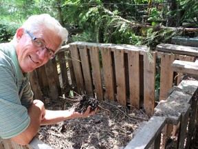 Ryan Byrne/For the Sudbury Star
Garth Wunsch feeds his organic garden entirely of compost created from organic materials that would have otherwise been sent to a landfill.